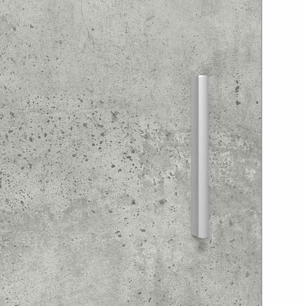 Wandmontierter Schrank Betongrau 55 x 29 x 100 cm Holzwerkstoff