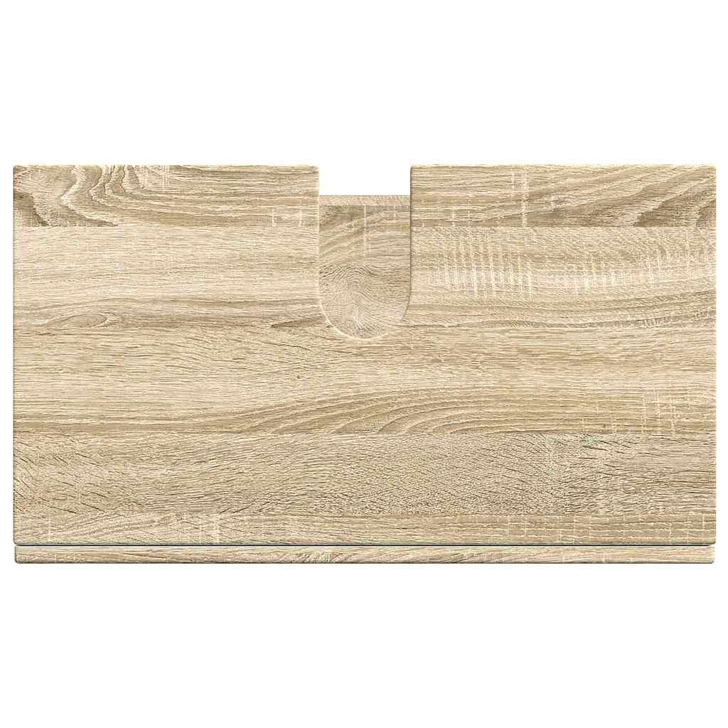 Badezimmer Waschbecken Schrank mit Speicher TULUM Sonoma-Eiche