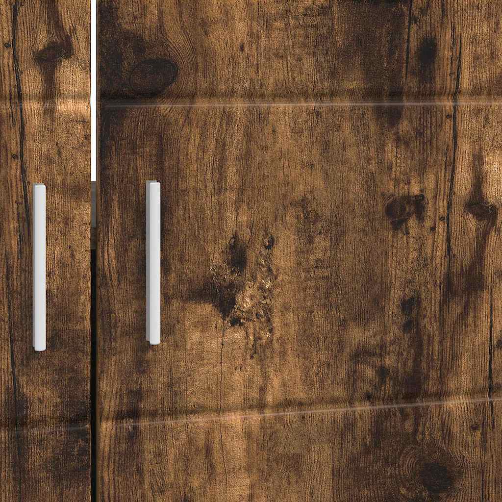 Badezimmer Waschbecken Schrank mit Speicher TULUM Räuchereiche