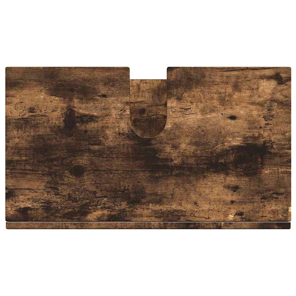 Badezimmer Waschbecken Schrank mit Speicher TULUM Räuchereiche