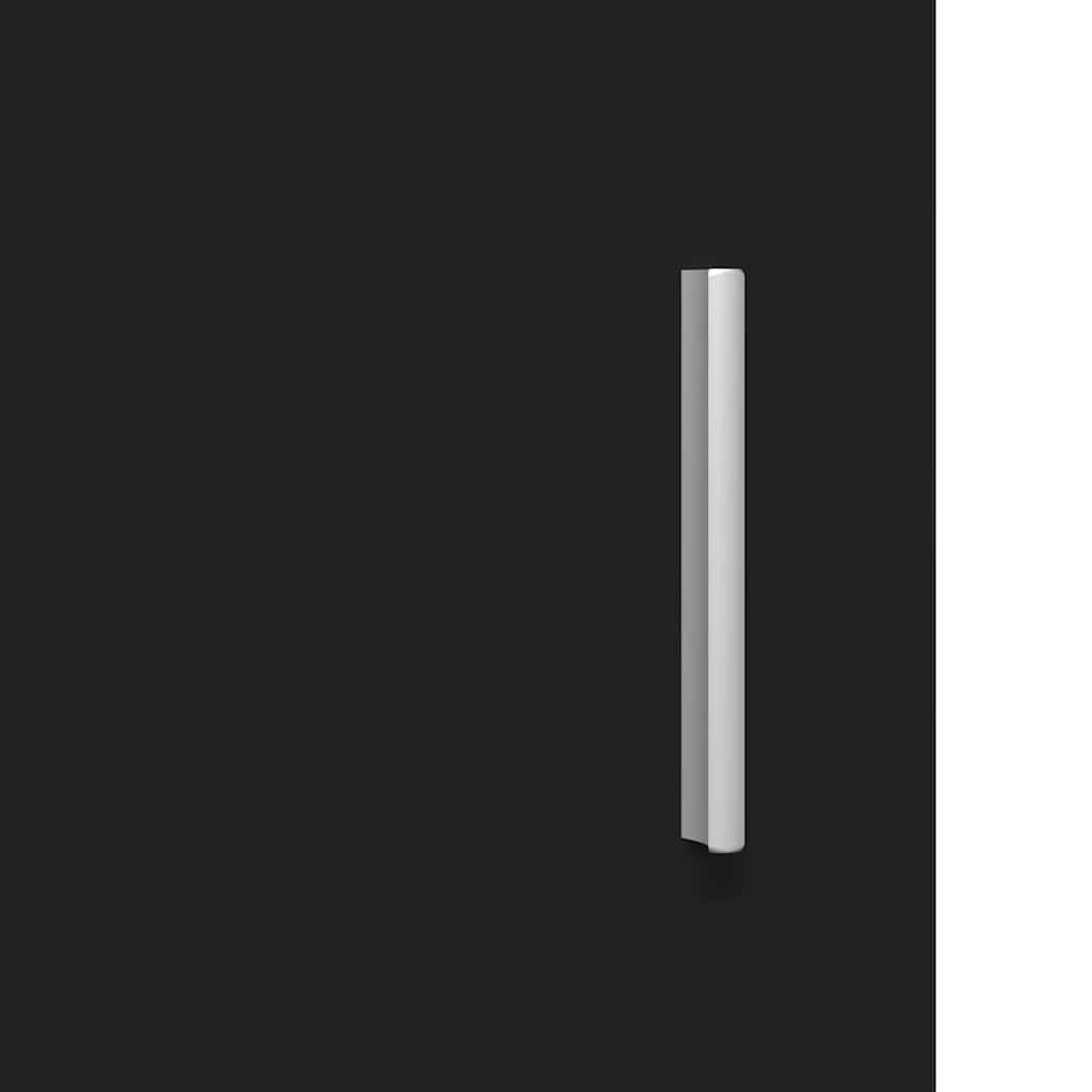 Badezimmer Schrank mit Tür TULUM Schwarz 37 x 31,5 x 203 cm