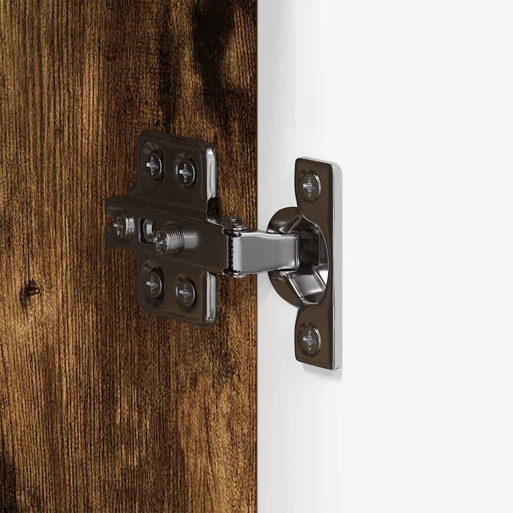 Badezimmer Schrank TULUM Räuchereiche 37 x 31,5 x 203 cm