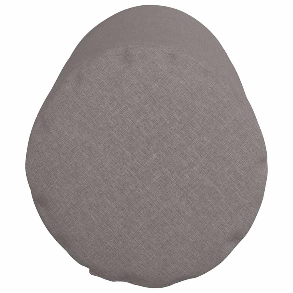 Bolsterkissen 2 pcs Taupe Ø 25 x 70 cm Stoff