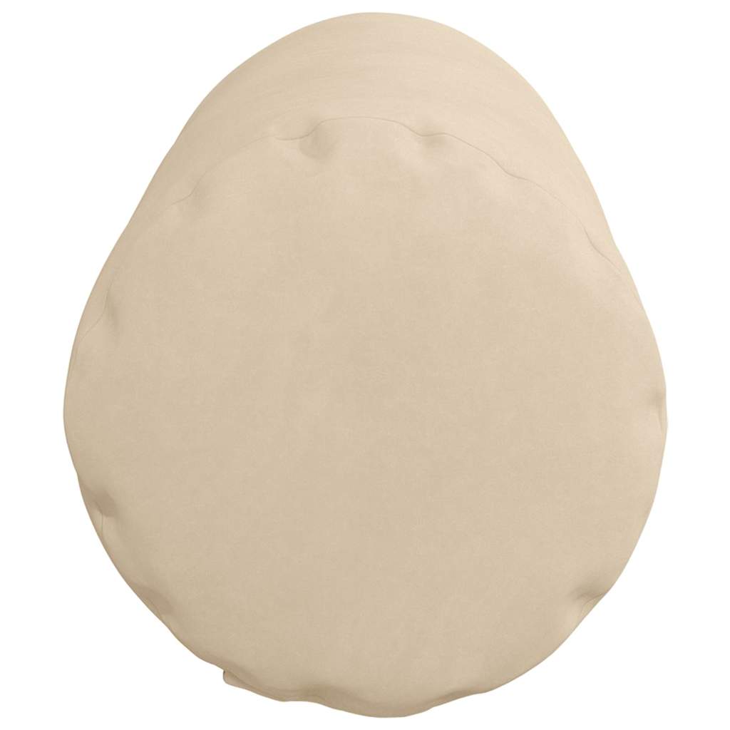 Bolsterkissen 2 pcs Creme Ø 25 x 70 cm Mikrofaserstoff