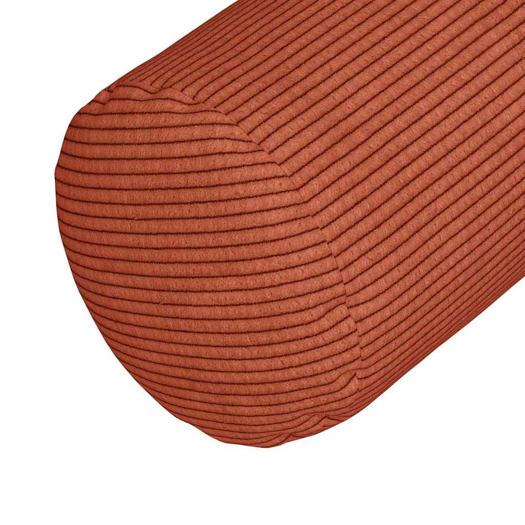 Bolsterkissen 2 pcs Rot-Orange Ø 25 x 70 cm Cordstoff