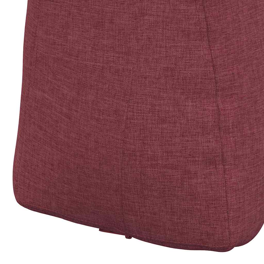 Rücken Kissen Weinrot 45 x 24 x 50 cm Stoff
