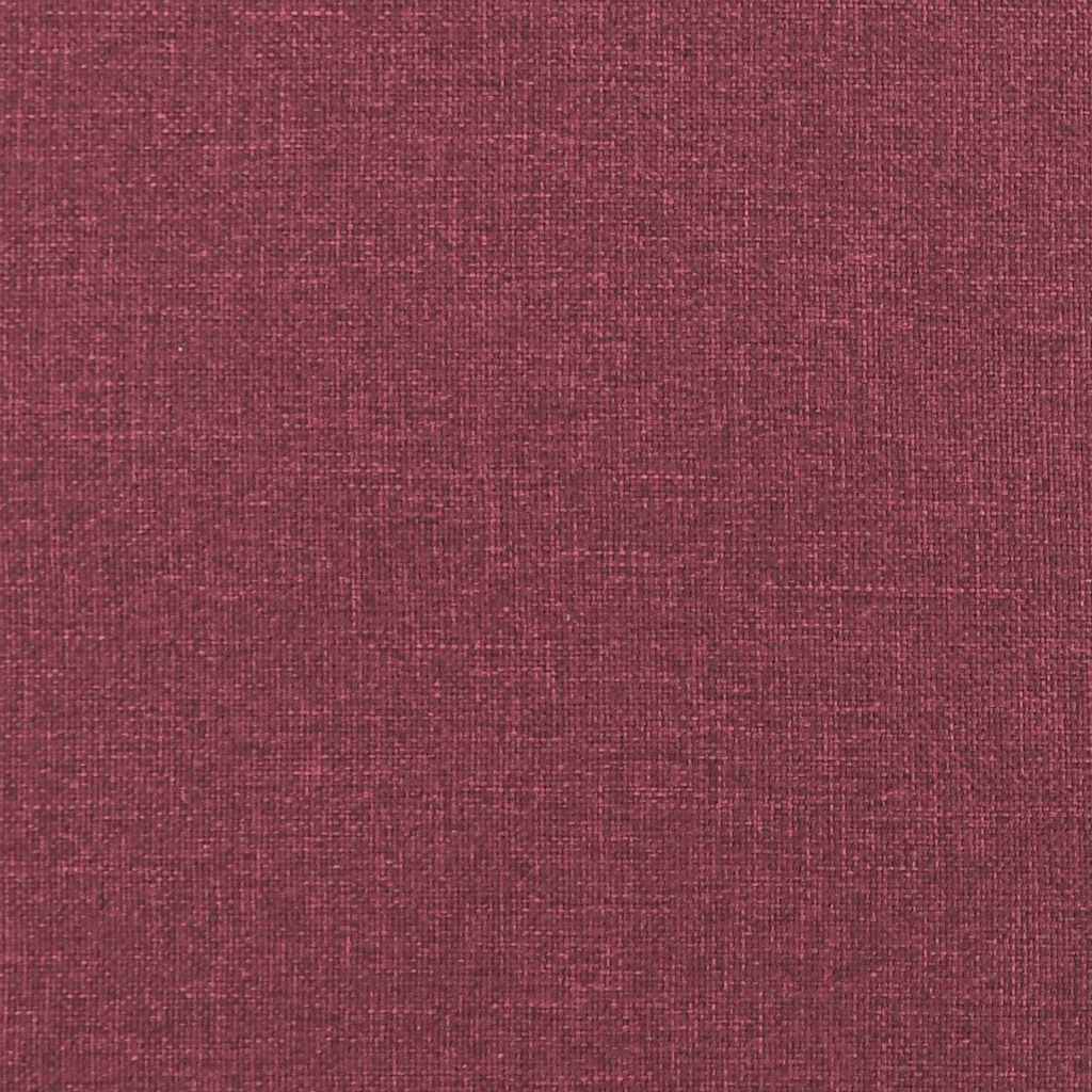 Rücken Kissen Weinrot 45 x 24 x 50 cm Stoff