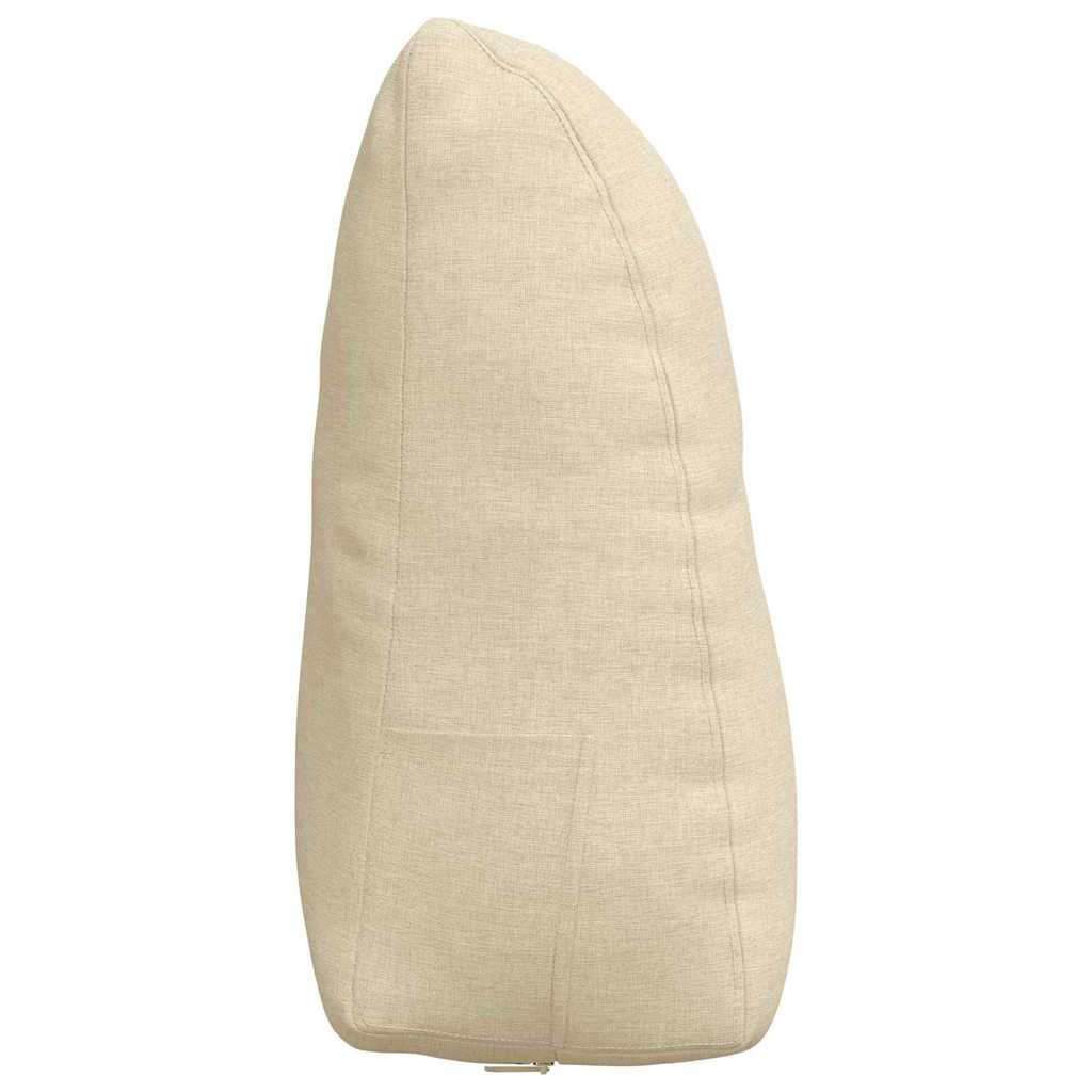 Rücken Kissen Creme 60 x 24 x 50 cm Stoff