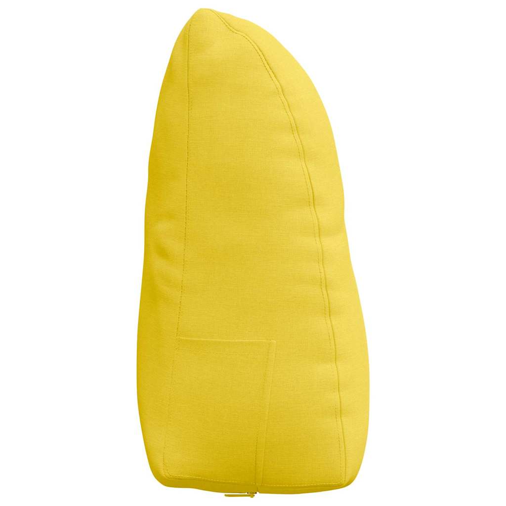 Rücken Kissen Helles Gelb 60 x 24 x 50 cm Stoff