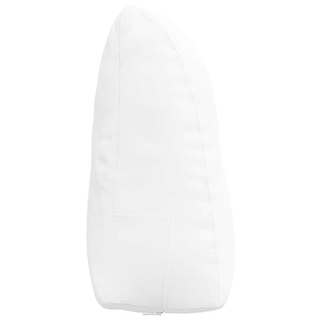 Rücken Kissen Weiß 60 x 24 x 50 cm Stoff