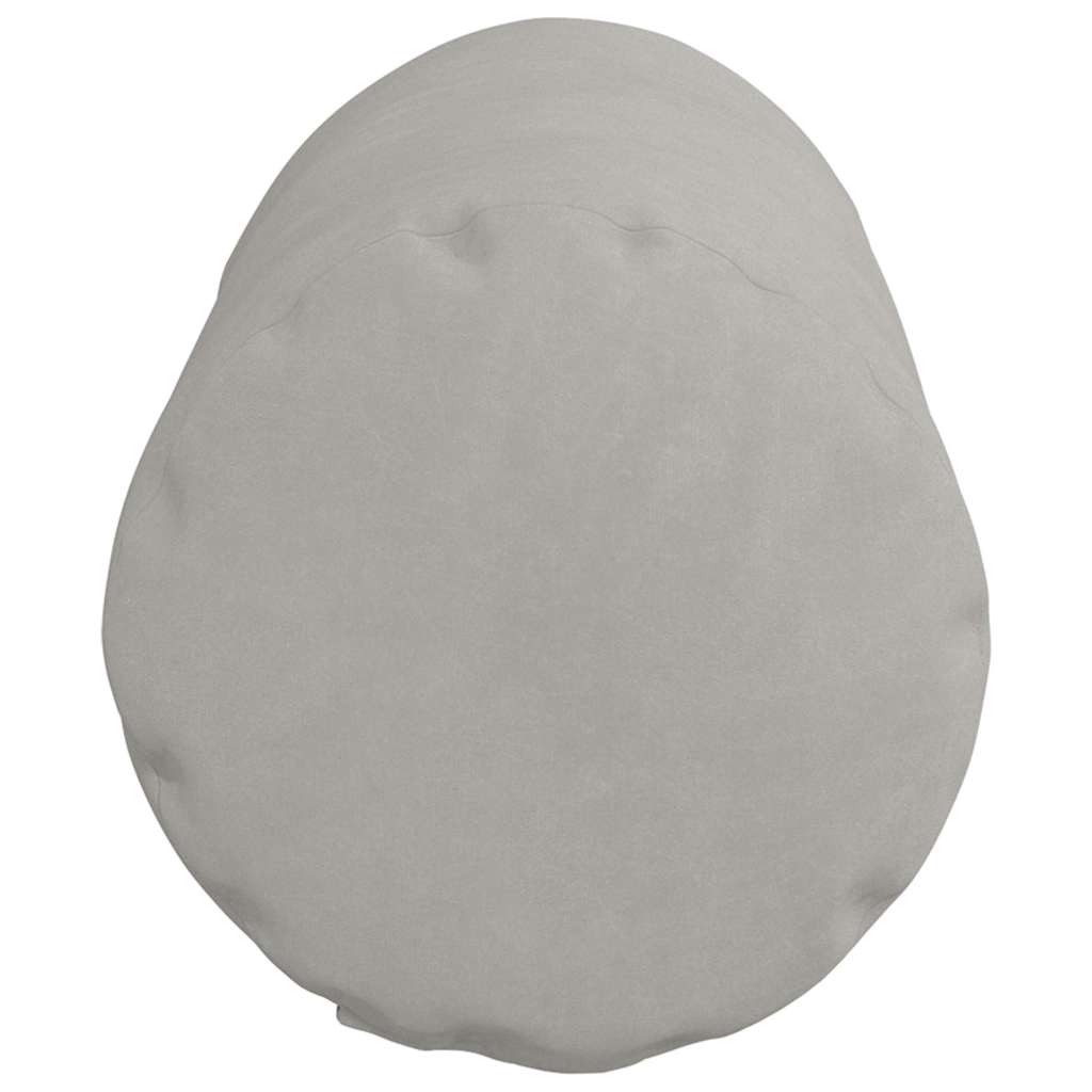 Bolsterkissen 2 pcs Hellgrau Ø 15 x 40 cm Mikrofaserstoff