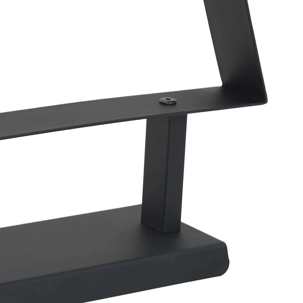 Metall Weihnachtsbaum mit Ständer Schwarz 60 cm Stahl