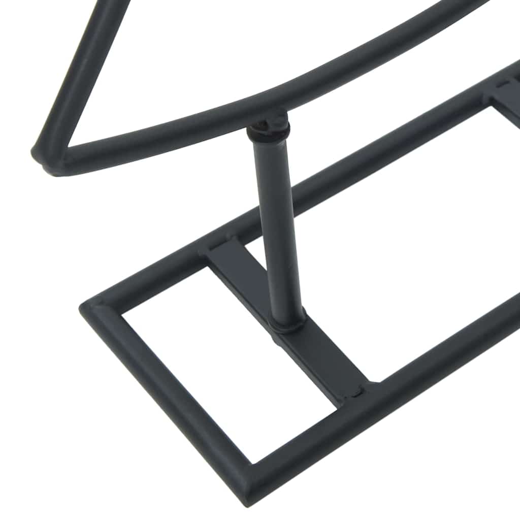 Metall Weihnachtsbaum mit Ständer Schwarz 210 cm Stahl