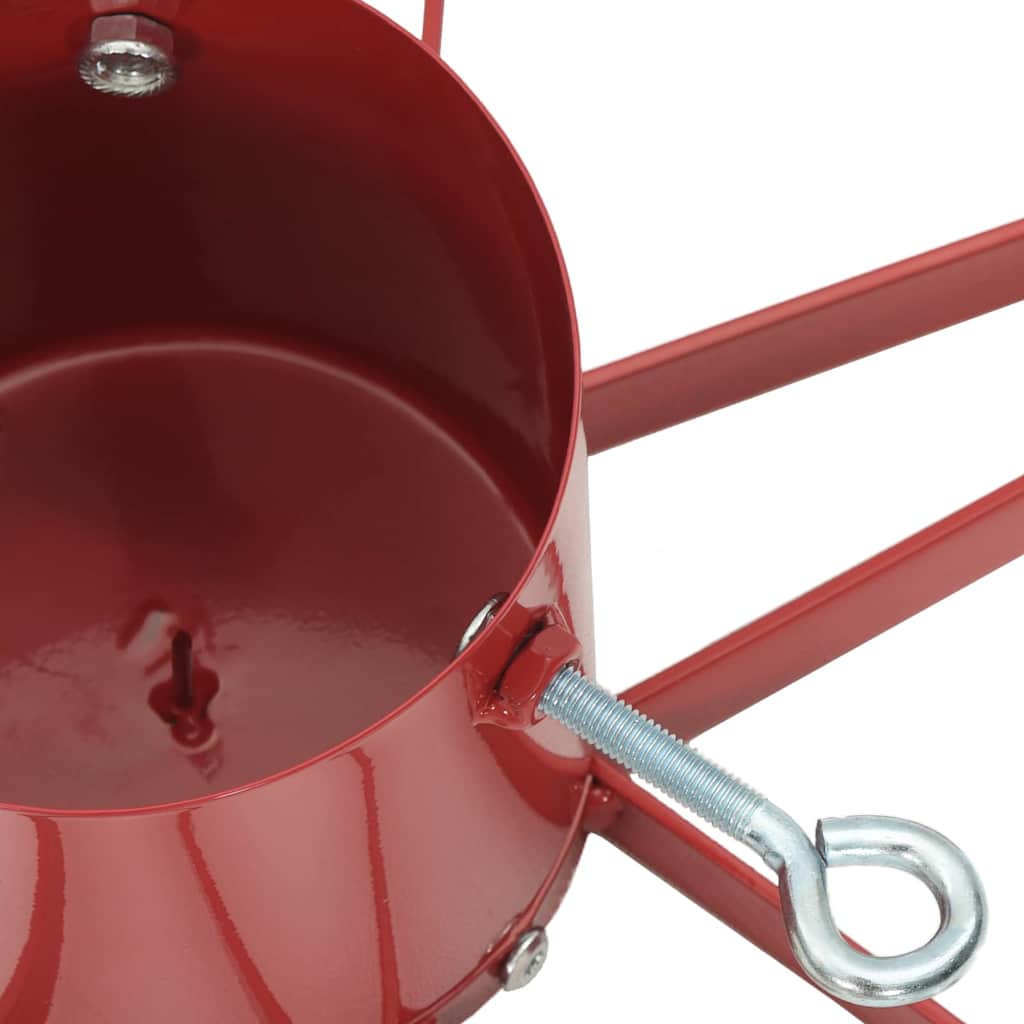 Weihnachtsbaumständer 1.73 Rot 49 x 49 x 15,5 cm Stahl