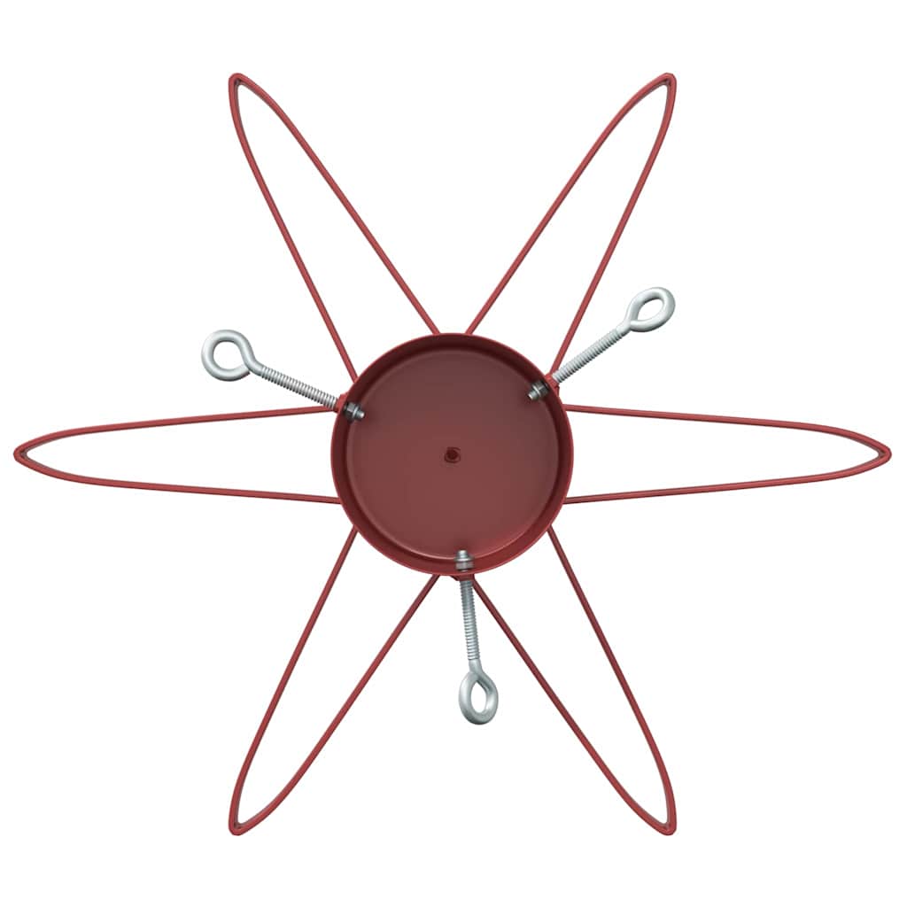 Weihnachtsbaumständer 1.73 Rot 49 x 49 x 15,5 cm Stahl