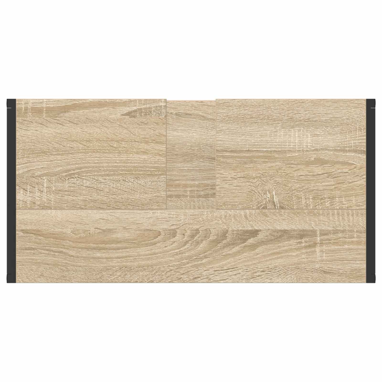 Badezimmermöbel-Set mit Schubladen Sonoma-Eiche Holzwerkstoff