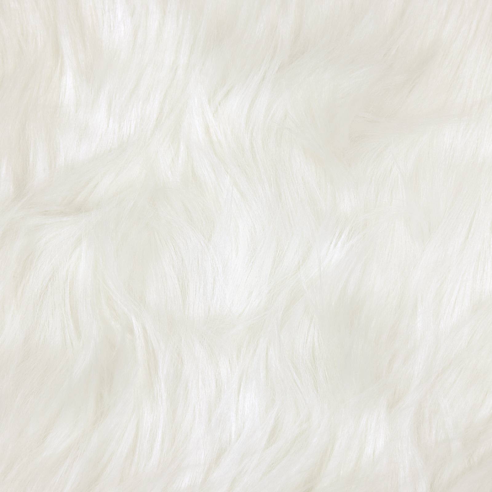 Kunstschaffell Teppich Tafalla Weiß 160 x 230 cm Polyester