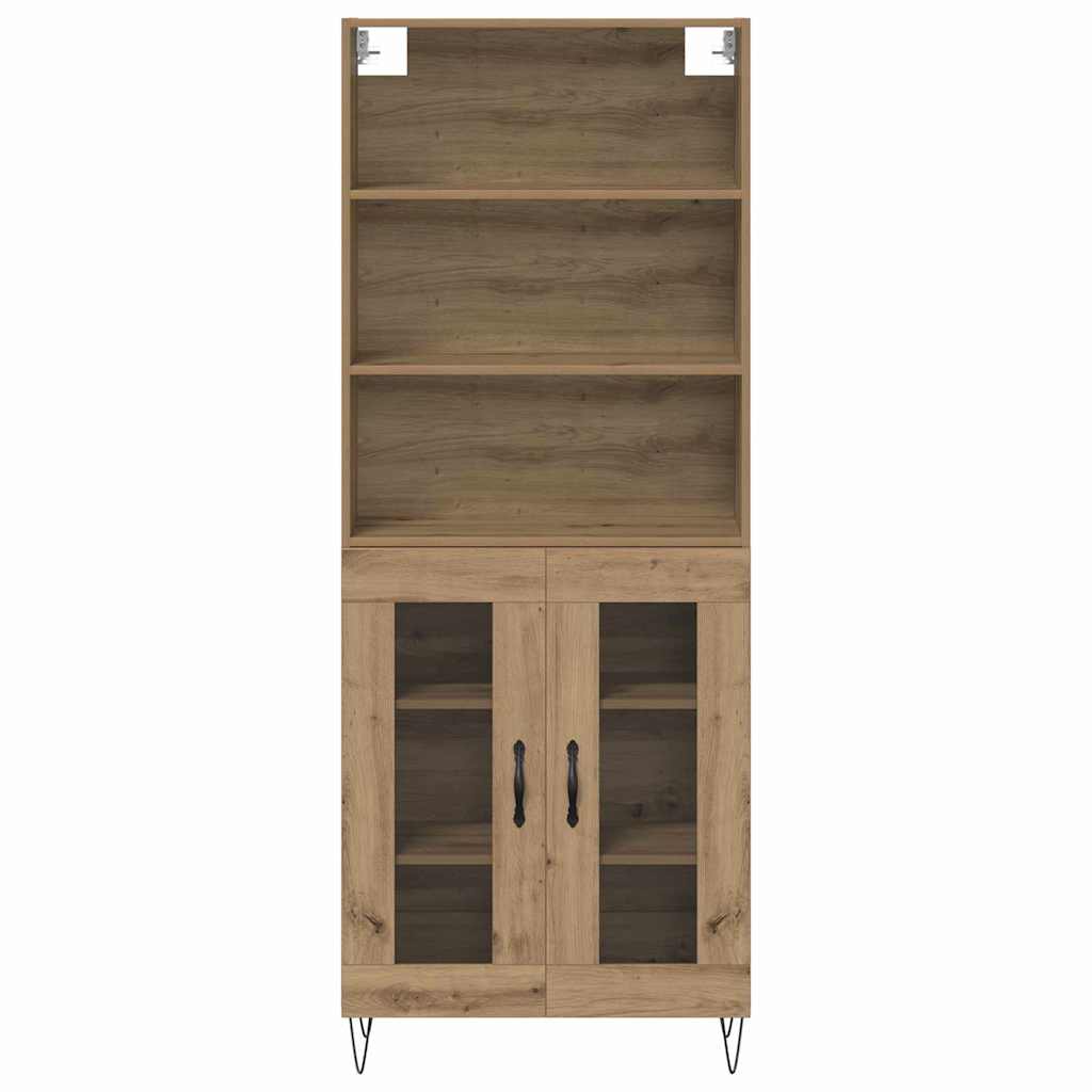 Highboard Artisan-Eiche 69,5 x 34 x 180 cm Holzwerkstoff