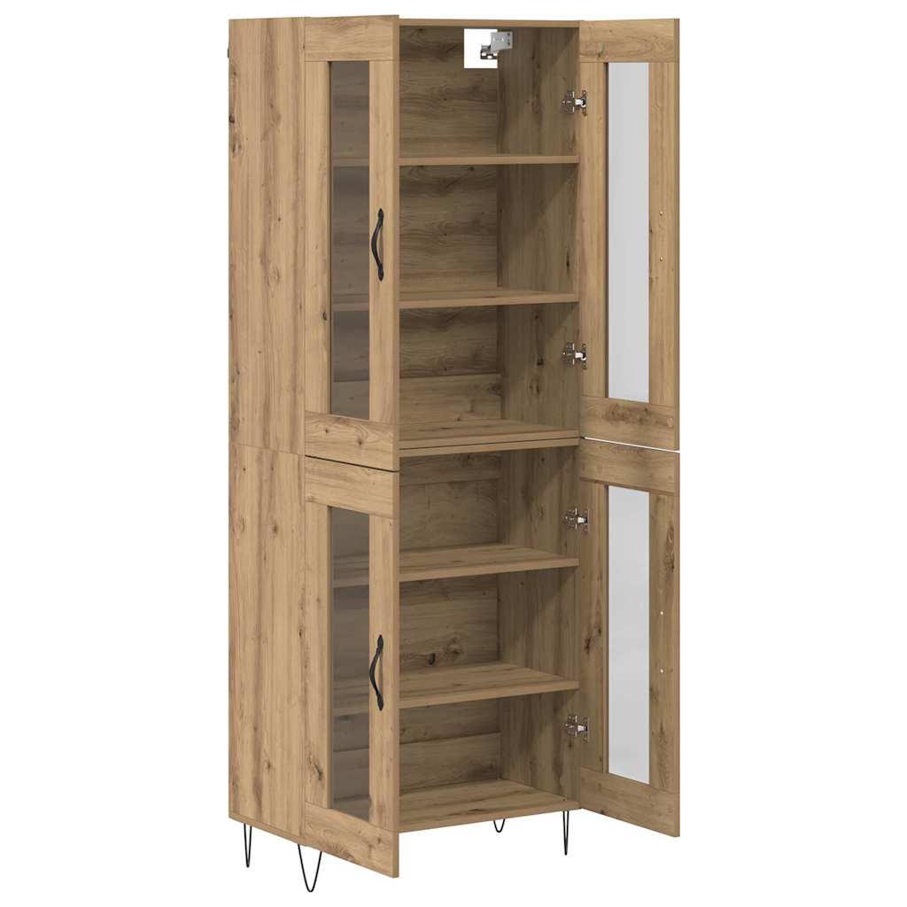Highboard Artisan-Eiche 69,5 x 34 x 180 cm Holzwerkstoff