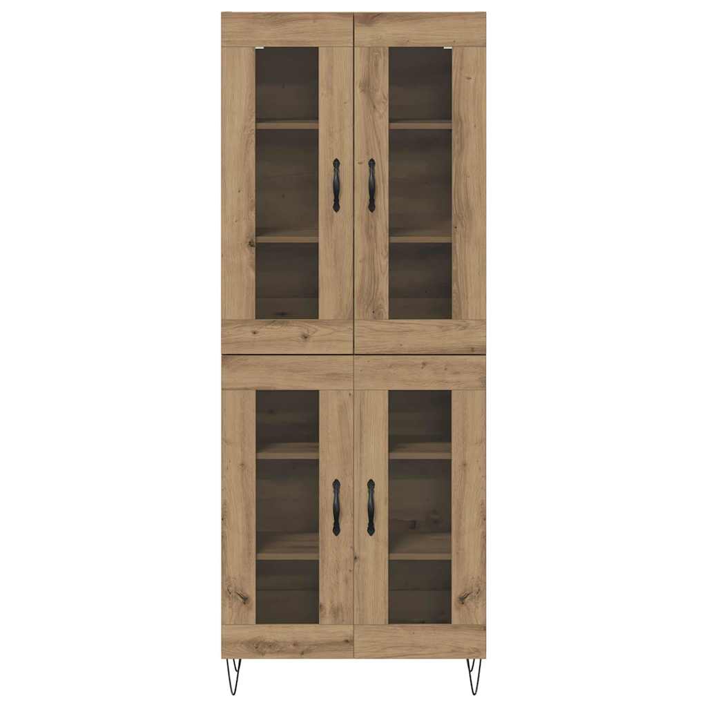 Highboard Artisan-Eiche 69,5 x 34 x 180 cm Holzwerkstoff