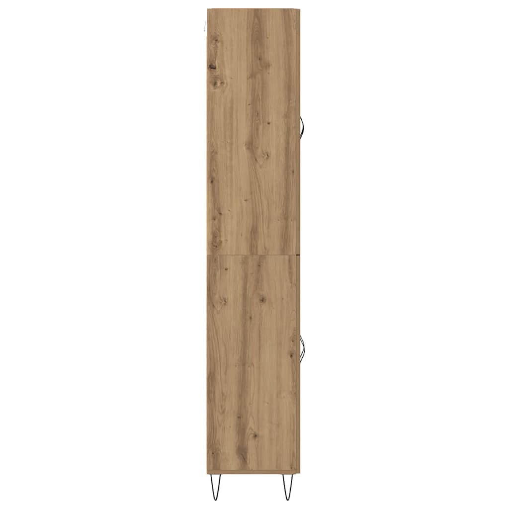 Highboard Artisan-Eiche 69,5 x 34 x 180 cm Holzwerkstoff