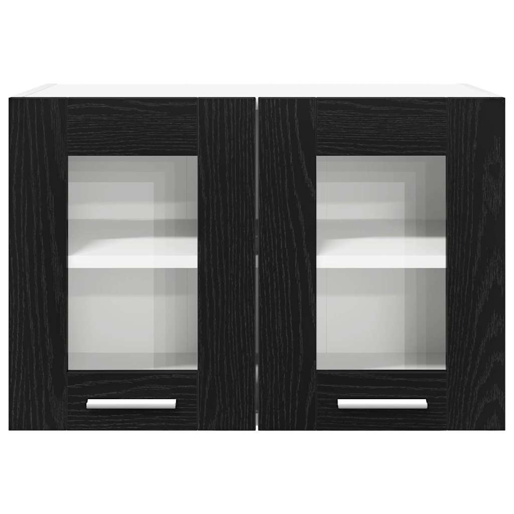 Hängeschrank Riga 2 pcs Schwarz Eichen-Optik 60 x 31 x 40 cm