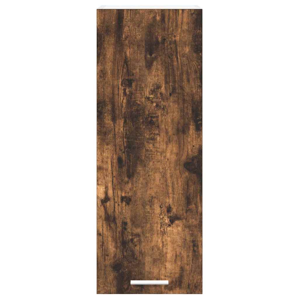 Hängeschrank mit Regal Riga 2 pcs Geräucherte Eiche und Weiß