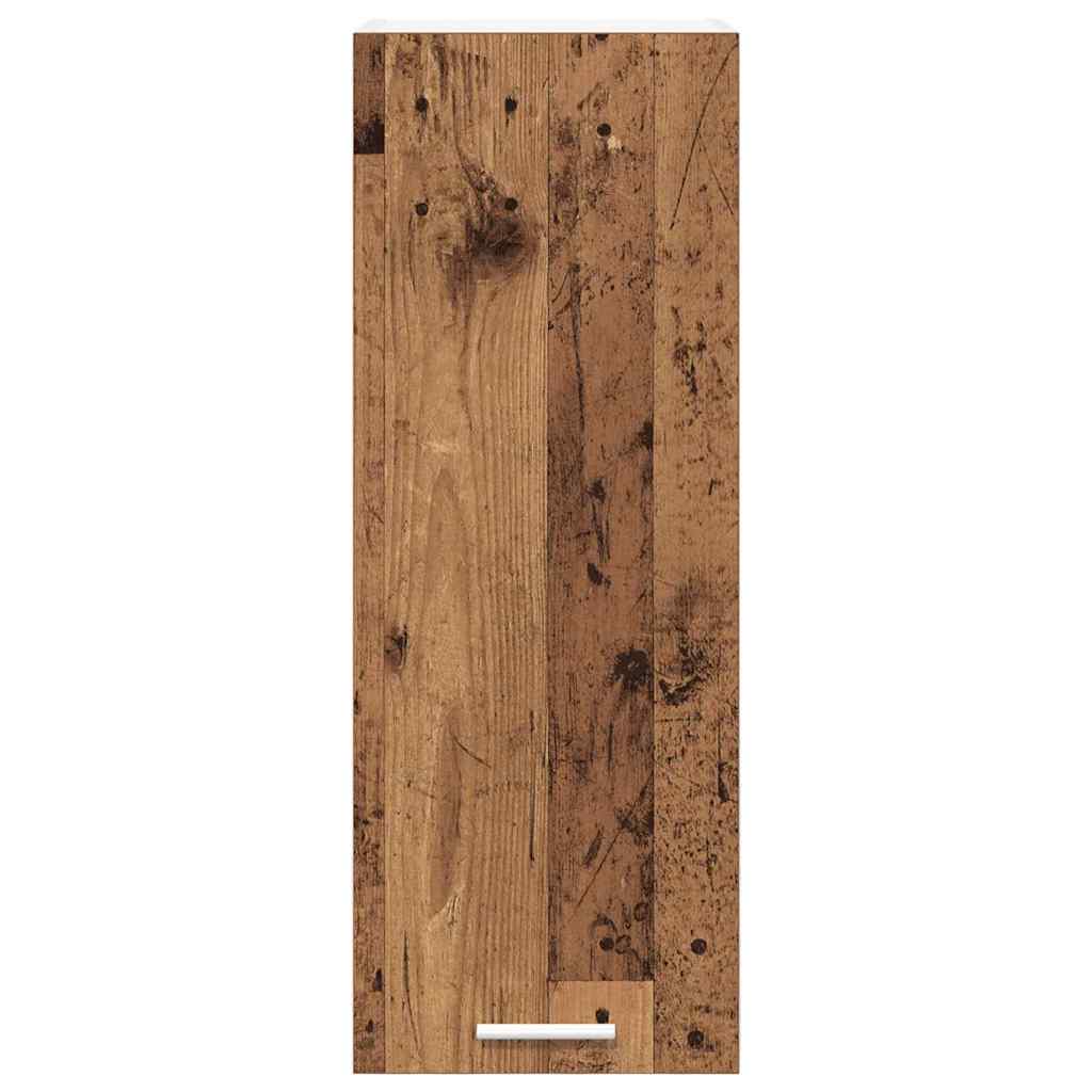 Hängeschrank Riga 2 pcs Altes Holz und Weiß 30 x 31 x 80 cm