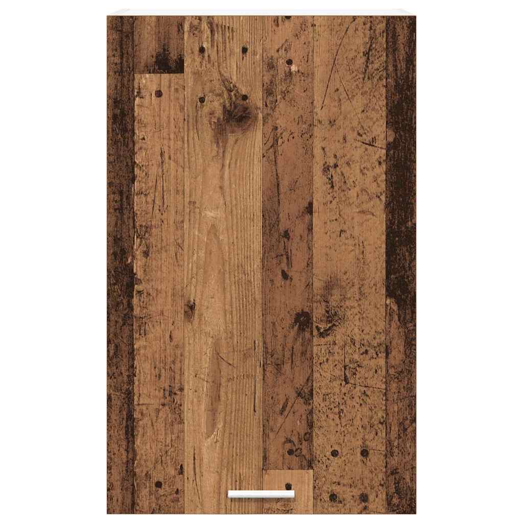 Hängeschrank mit Regal Riga Altes Holz und Weiß 50 x 31 x 80 cm