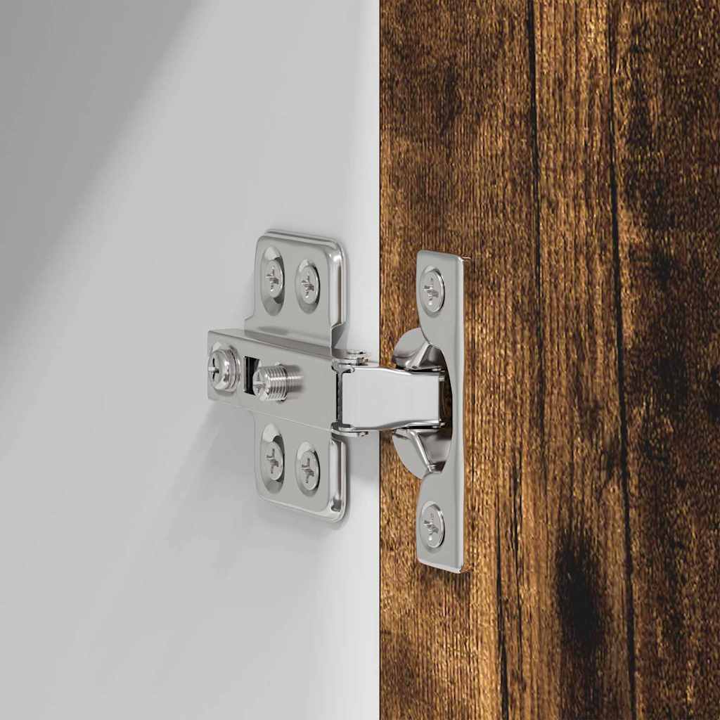 Hängeschrank mit Regal Riga Geräucherte Eiche 80 x 31 x 80 cm