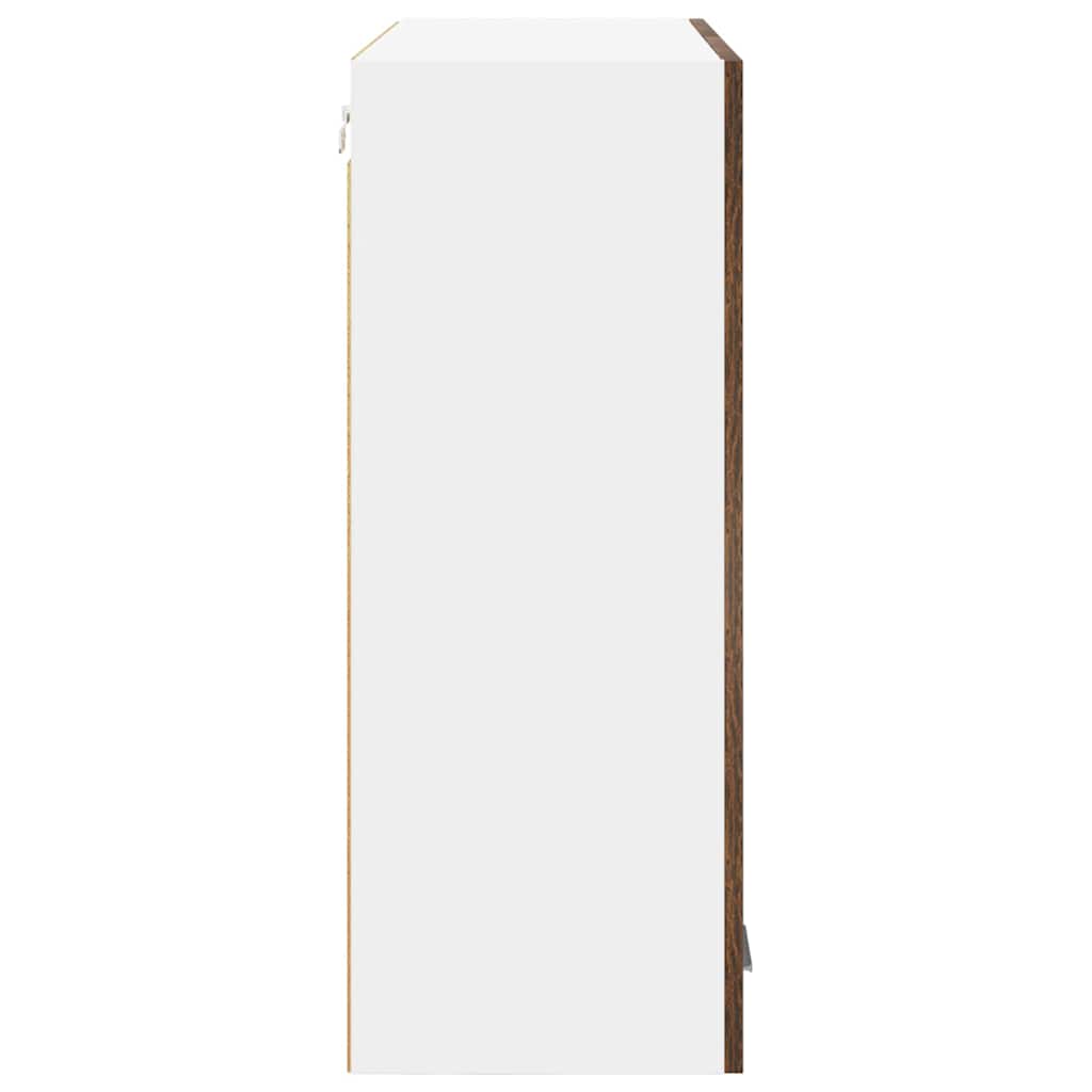 Hängeschrank mit Regal Riga Geräucherte Eiche 80 x 31 x 80 cm