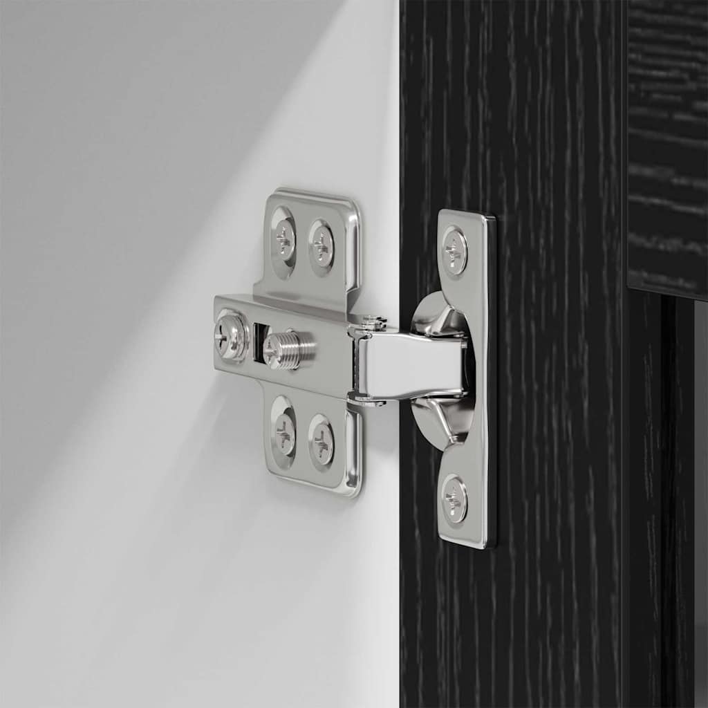 Hängeschrank Riga 2 pcs Schwarz Eichen-Optik 40 x 31 x 80 cm