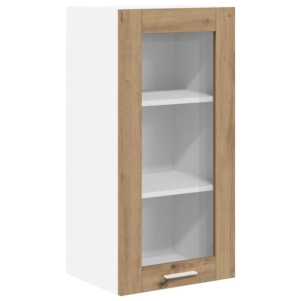 Hängeschrank mit Regal Riga 2 pcs Artisan-Eiche 40 x 31 x 80 cm