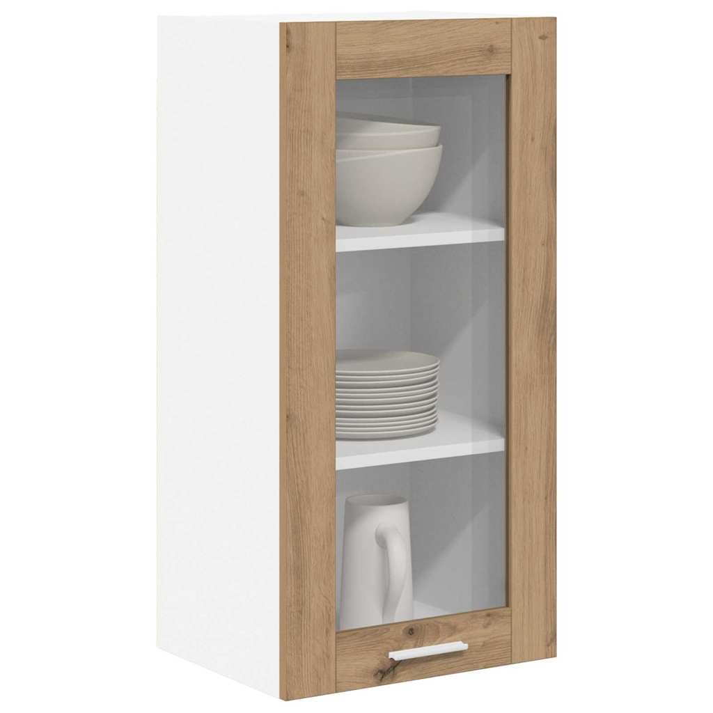 Hängeschrank mit Regal Riga 2 pcs Artisan-Eiche 40 x 31 x 80 cm