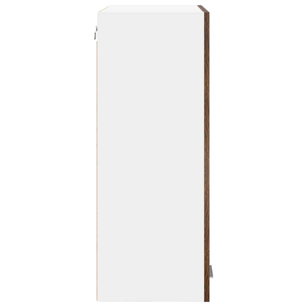 Hängeschrank mit Regal Riga Geräucherte Eiche 60 x 31 x 80 cm