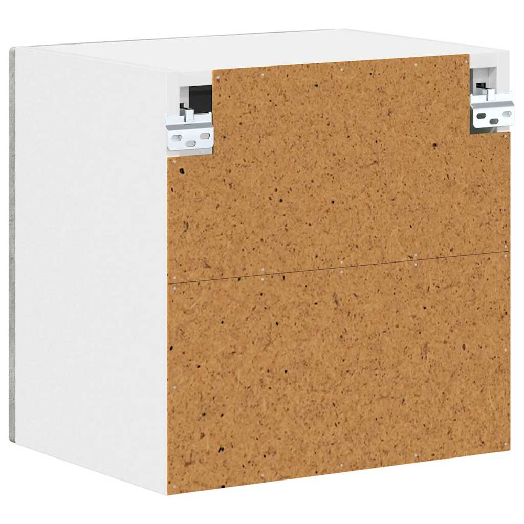Küchenhängeschrank mit Regal 2 pcs Beton Grau 40 x 31 x 40 cm