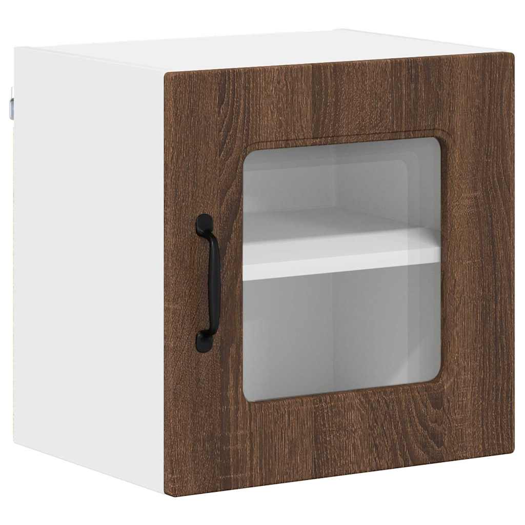 Küchenhängeschrank 2 pcs Braun Eichen-Optik 40 x 31 x 40 cm