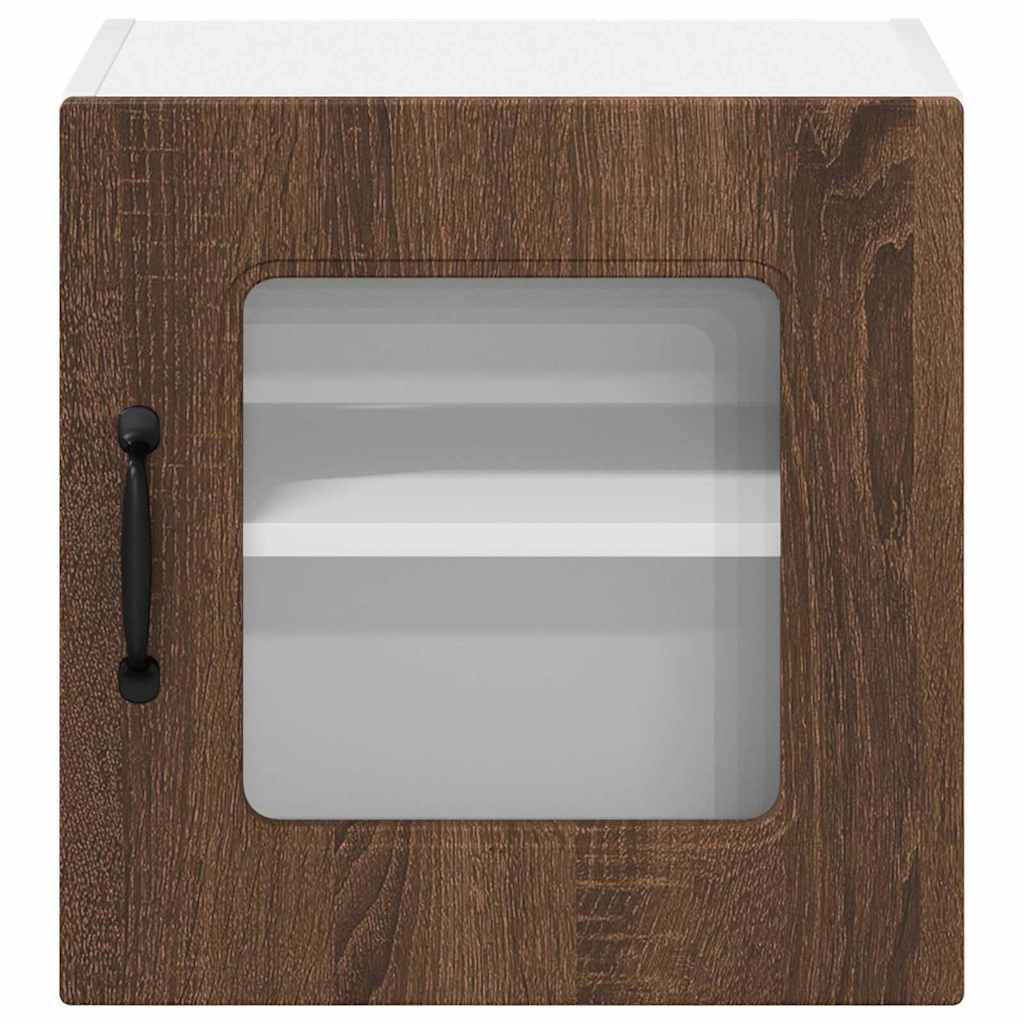 Küchenhängeschrank 2 pcs Braun Eichen-Optik 40 x 31 x 40 cm