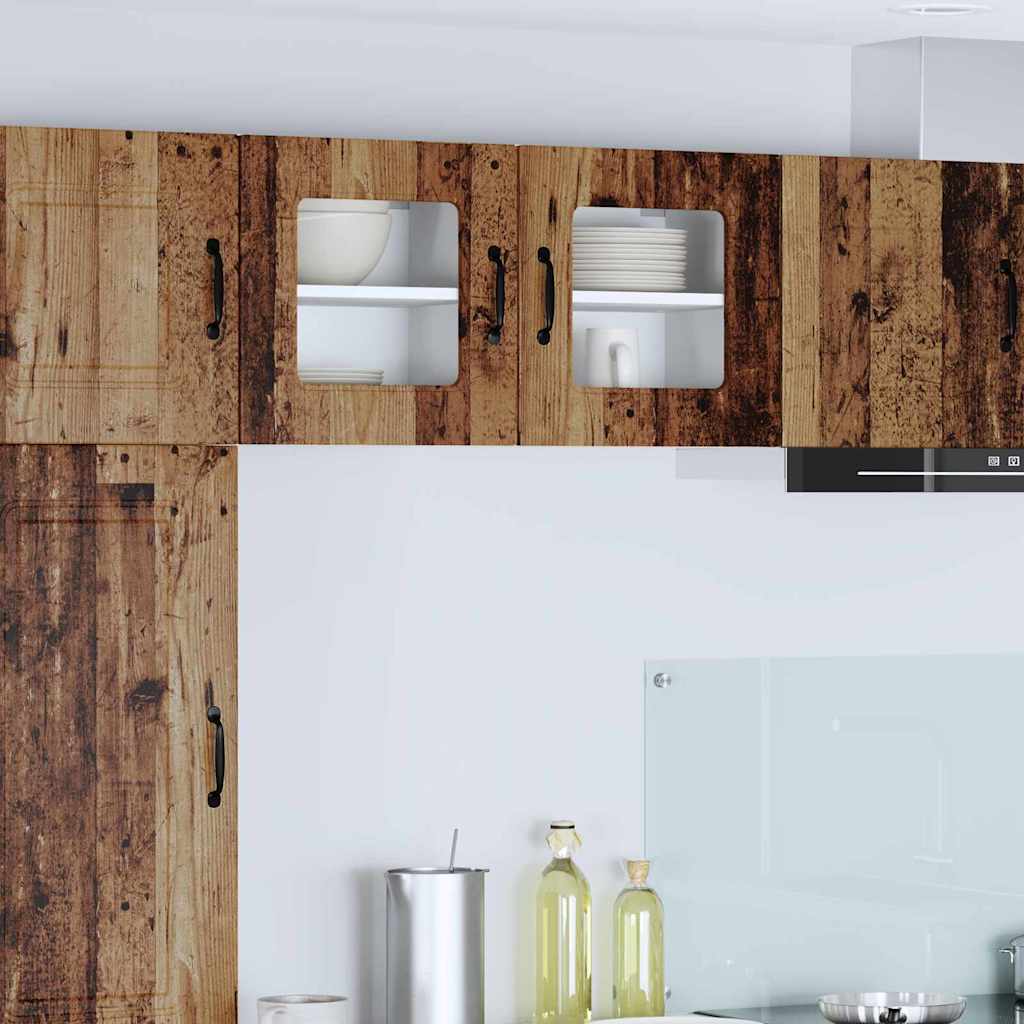 Küchenhängeschrank 2 pcs Altholz 40 x 31 x 40 cm Holzwerkstoff