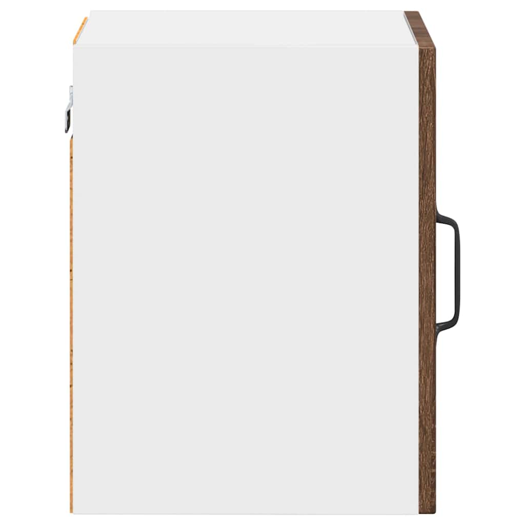 Küchenhängeschrank mit Regal Braun Eichen-Optik 30 x 31 x 40 cm