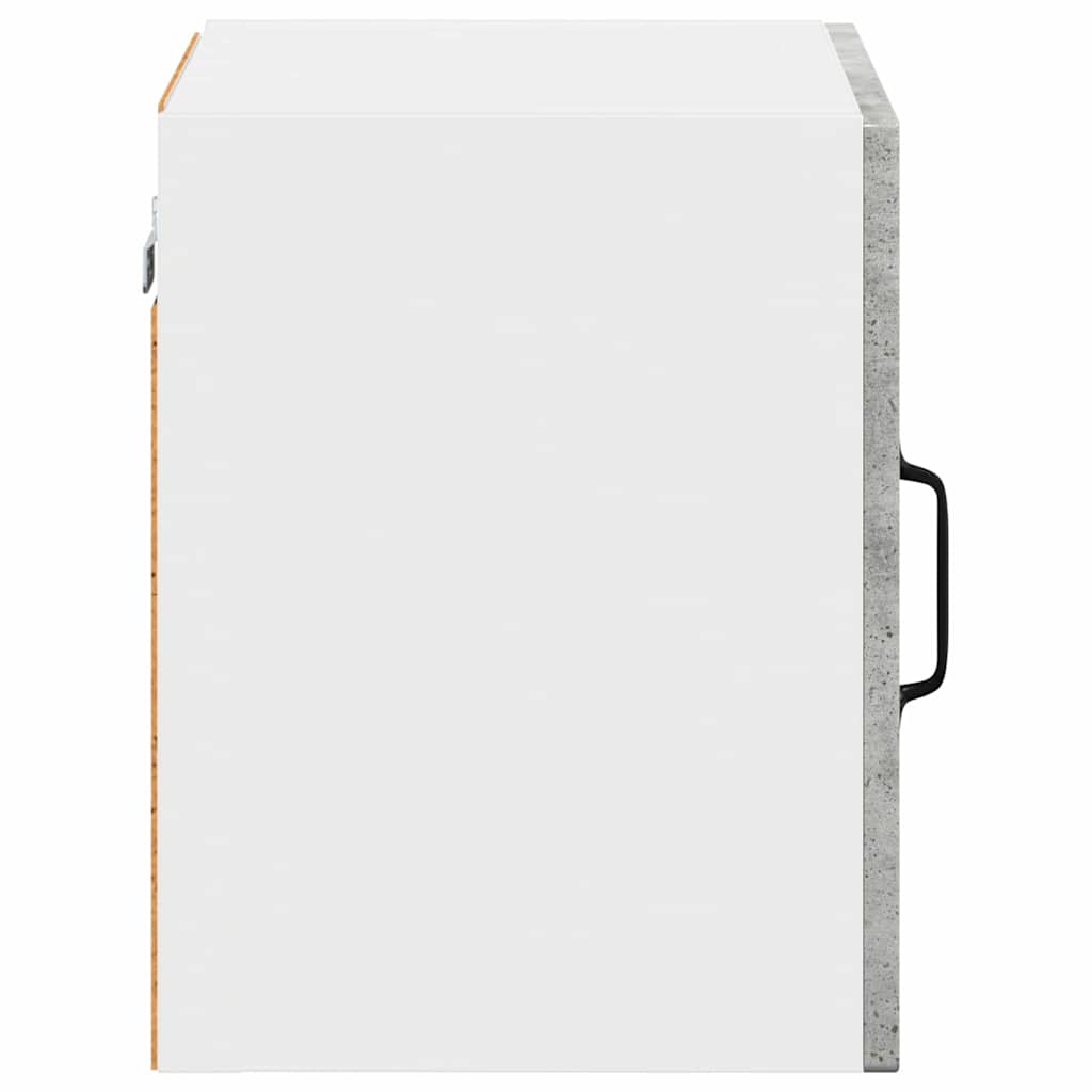 Küchenhängeschrank mit Regal 2 pcs Beton Grau 40 x 31 x 40 cm
