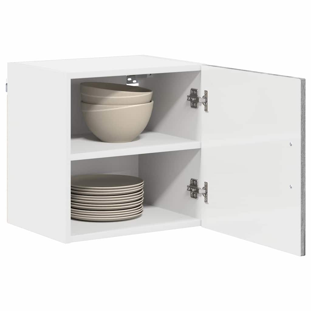 Küchenhängeschrank mit Tür 2 pcs Graues Sonoma 40 x 31 x 40 cm