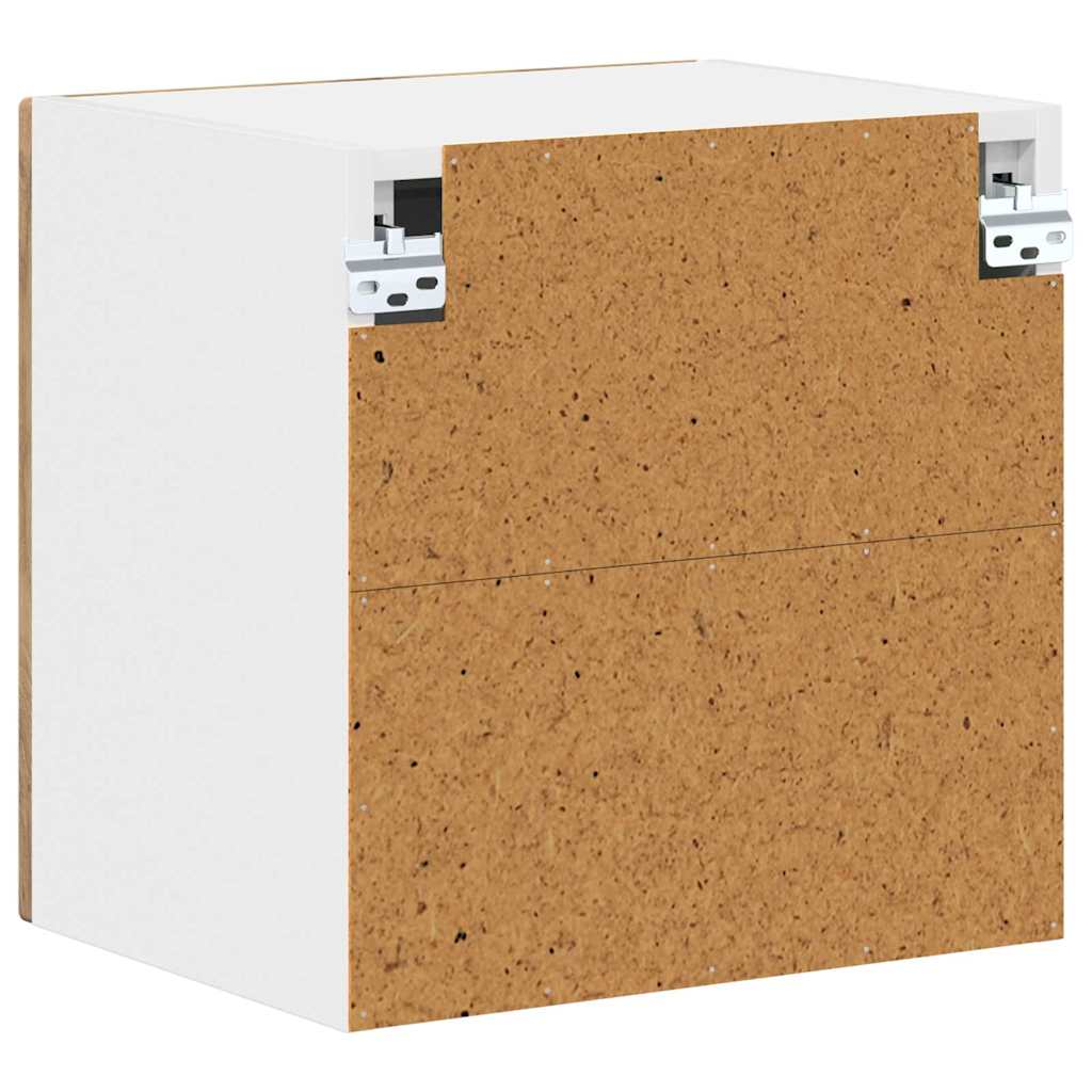 Küchenhängeschrank mit Tür 2 pcs Artisan-Eiche 40 x 31 x 40 cm