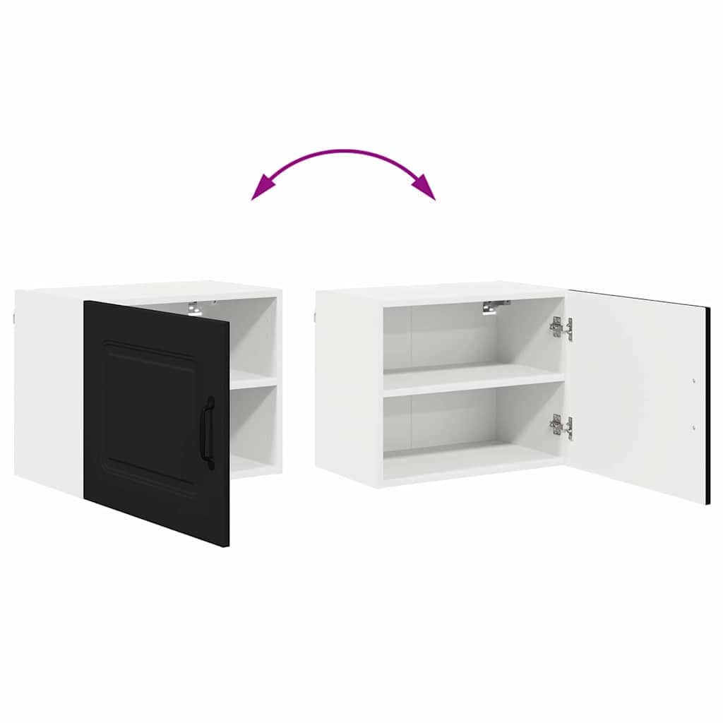 Küchenhängeschrank Schwarz 50 x 31 x 40 cm Holzwerkstoff