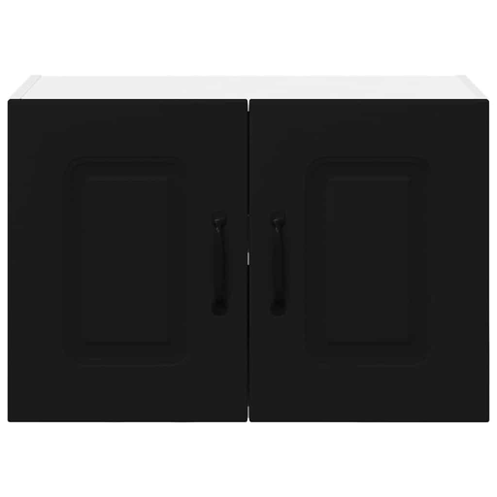 Küchenhängeschrank 2 pcs Schwarz 60 x 31 x 40 cm Holzwerkstoff