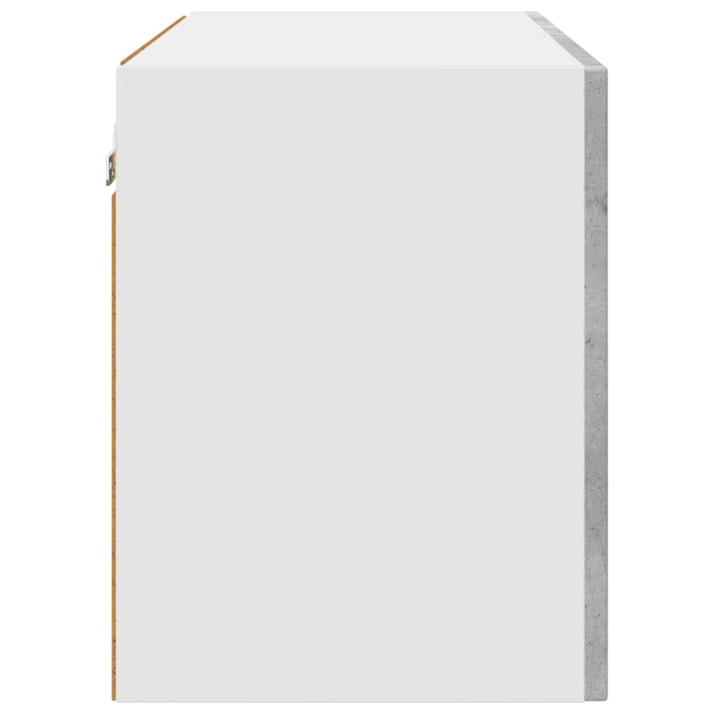 Küchenhängeschrank mit Regal 2 pcs Beton Grau 60 x 31 x 40 cm