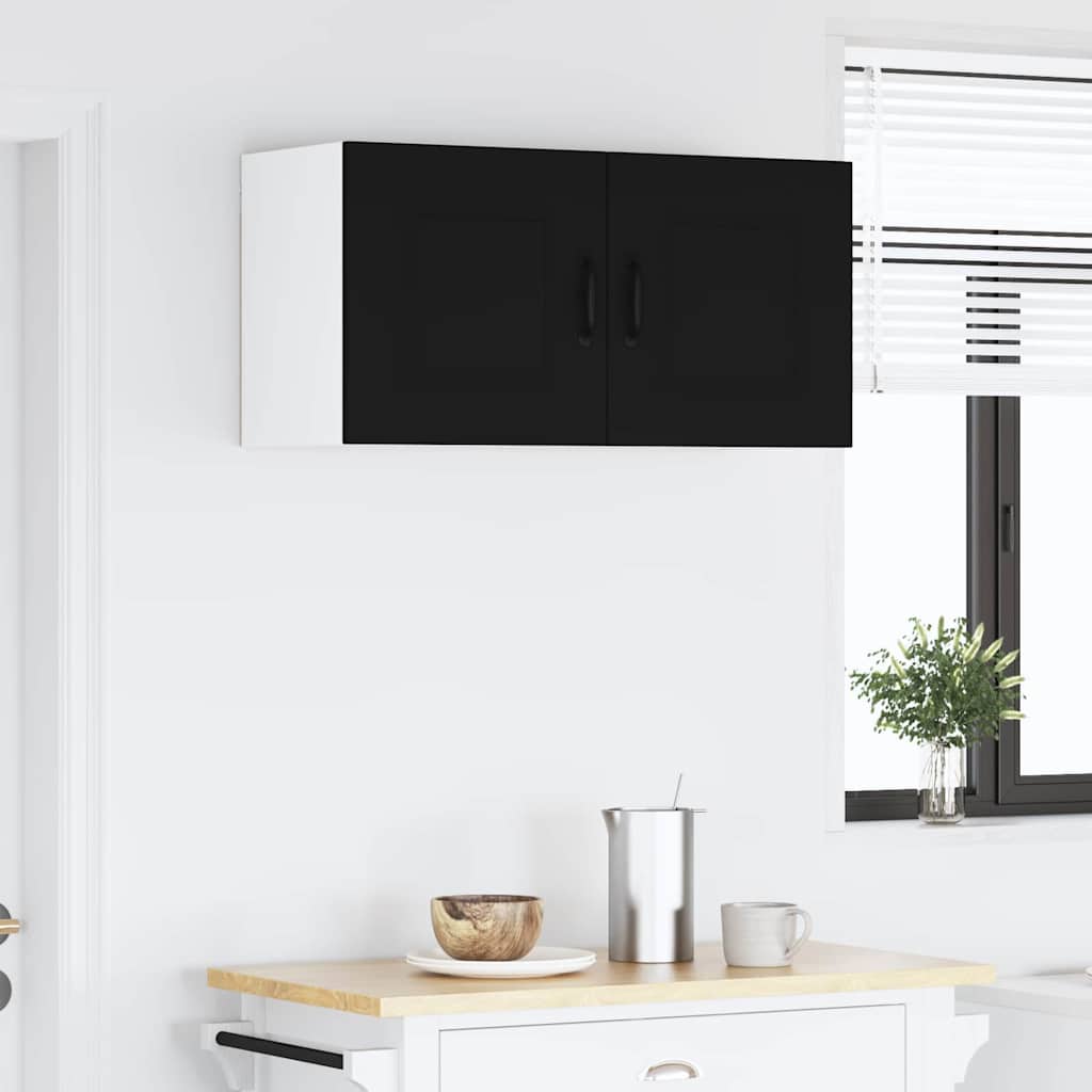 Küchenhängeschrank Schwarz 80 x 31 x 40 cm Holzwerkstoff