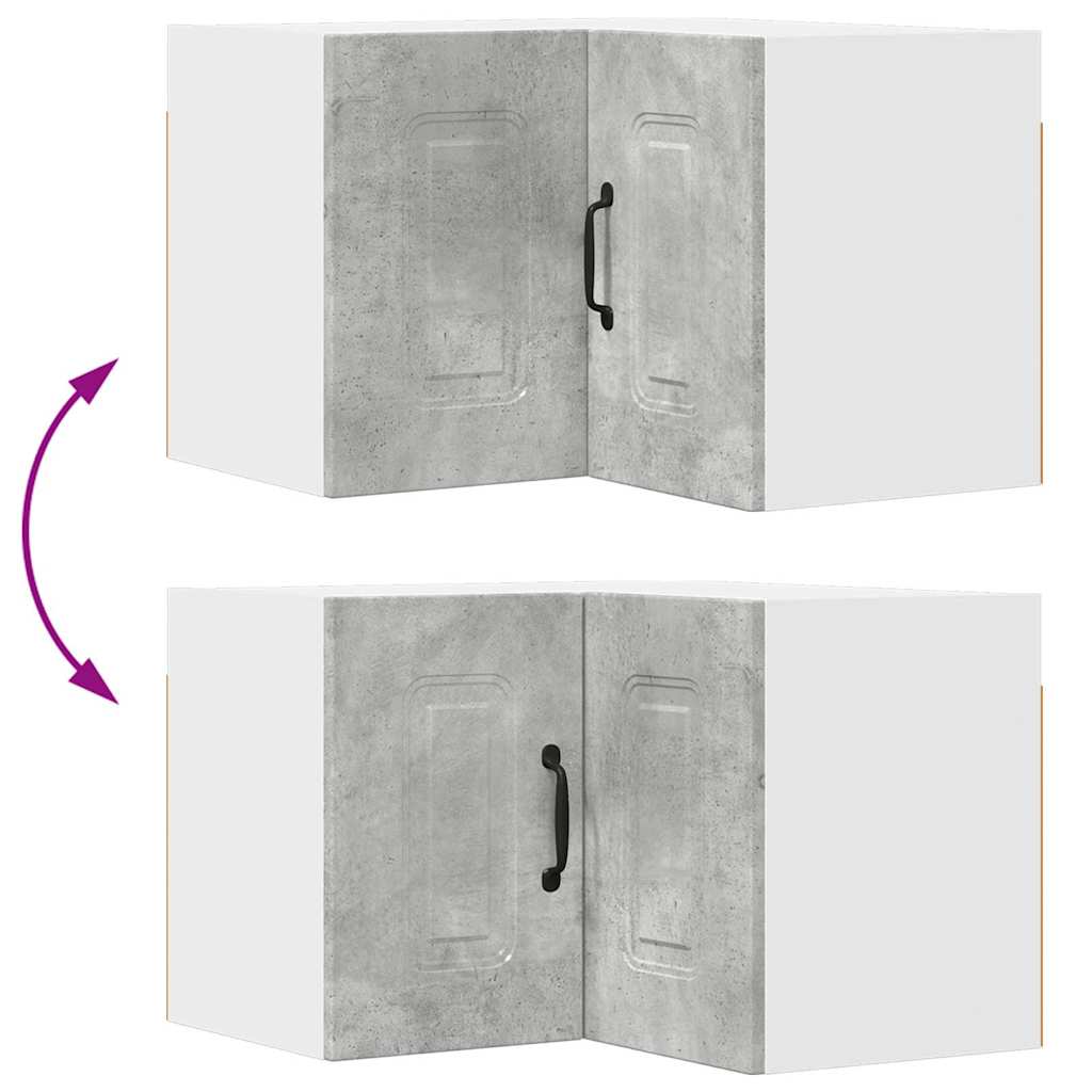 Küchenhängeschrank Beton Grau 57 x 57 x 40 cm Holzwerkstoff
