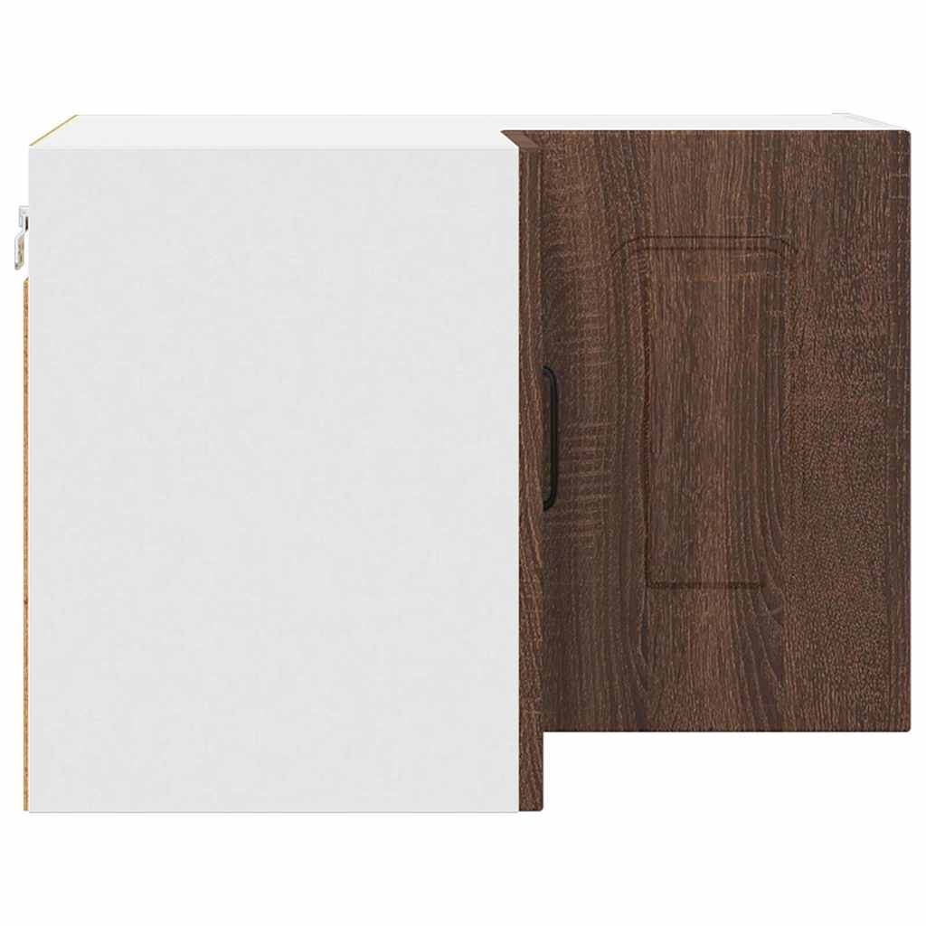 Küchenhängeschrank mit Regal Braun Eichen-Optik 57 x 57 x 40 cm