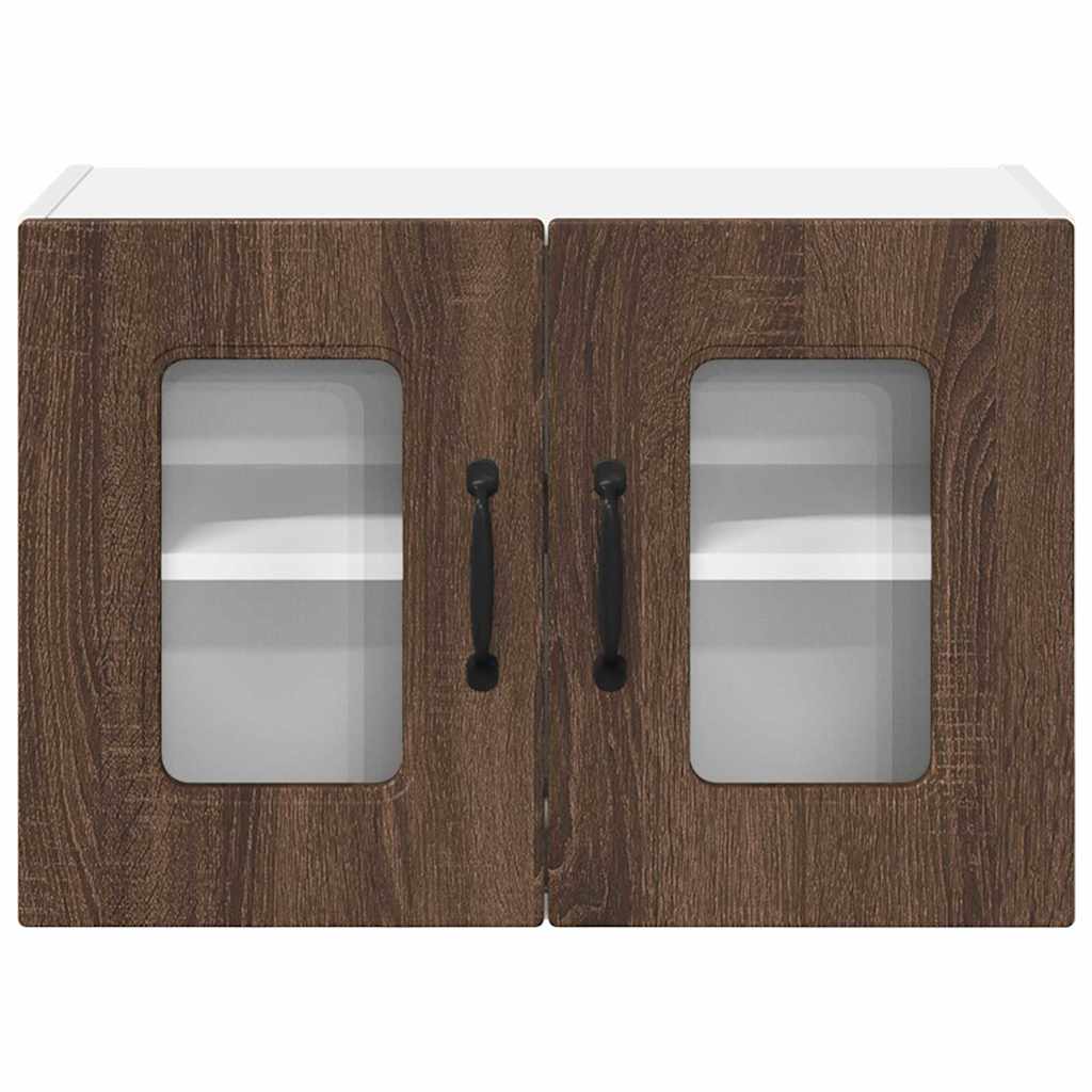 Küchenhängeschrank 2 pcs Braun Eichen-Optik 60 x 31 x 40 cm